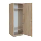 Q 11-60 skříň šatní, 1-dvéřová, 600x600x1800mm, dub bardolino